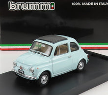 FIAT - 500F TETTO CHIUSO - CLOSED 1965 - AZZURRO ACQUAMARINA Scale model car on Vroomi