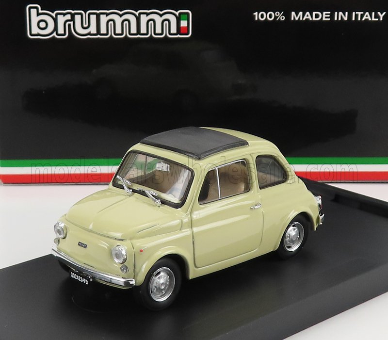 Fiat 500R Tetto Chiuso 1972 Avorio Antico Brumm 1:43 scale model