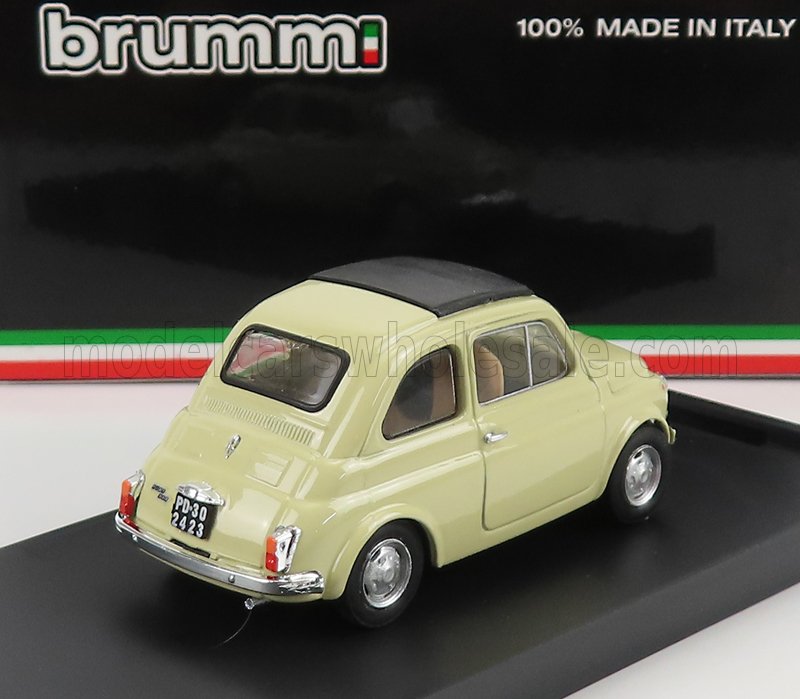 Fiat 500R Tetto Chiuso 1972 Avorio Antico Brumm 1:43 scale model - image 2