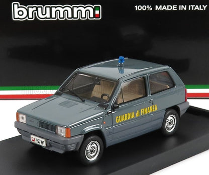 FIAT - PANDA 45 GUARDIA DI FINANZA 1980 - MILITARY GREY Scale model car on Vroomi