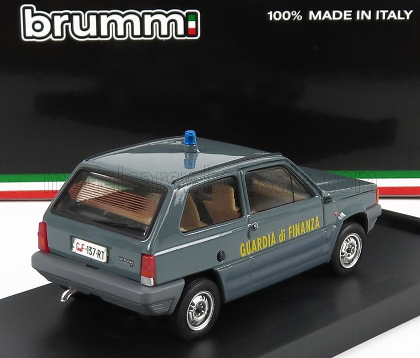 FIAT - PANDA 45 GUARDIA DI FINANZA 1980 - MILITARY GREY Scale model car on Vroomi