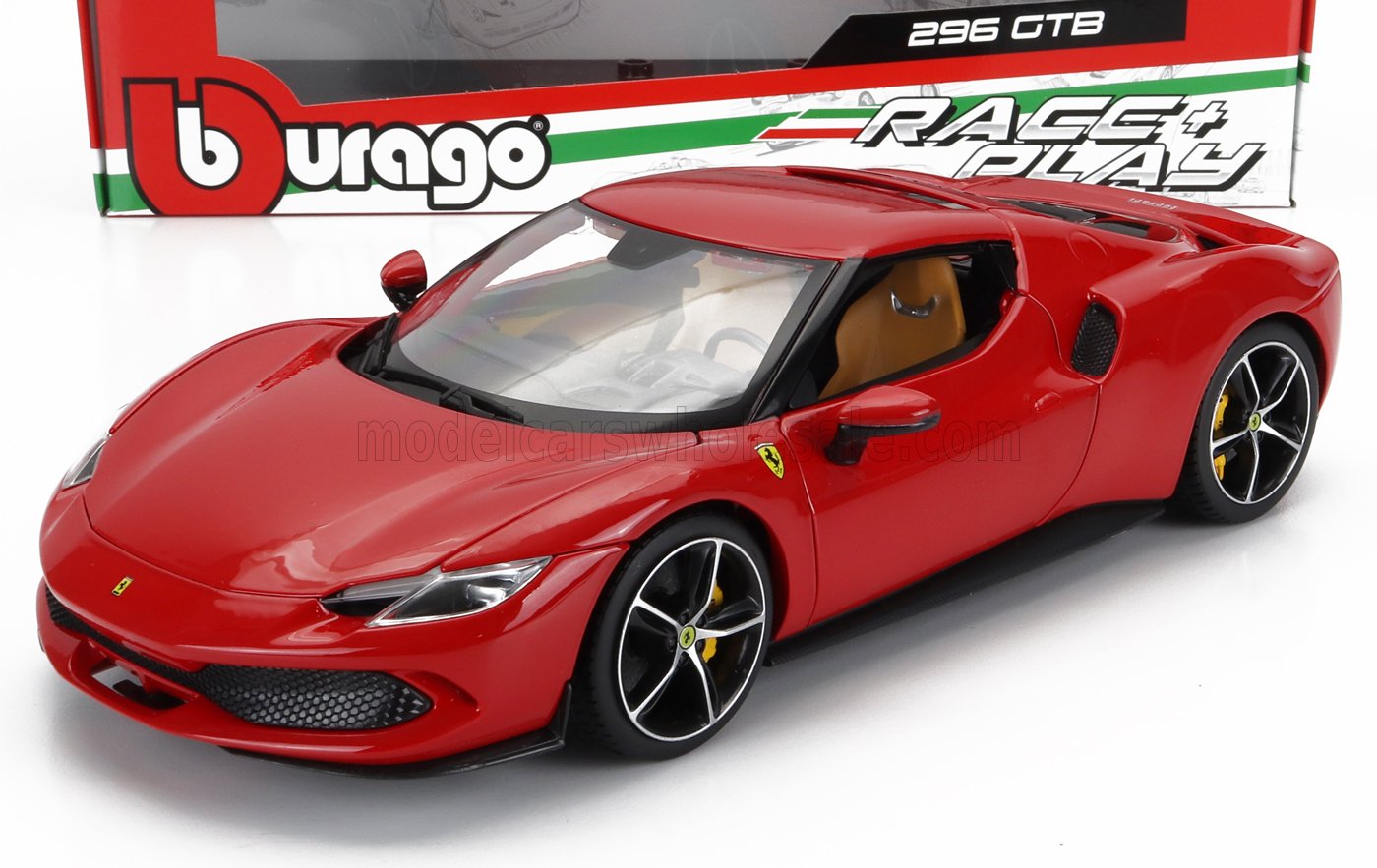 Ferrari 296 GTB Hybrid 830HP V6 2021 Bburago 1:18 scale model
