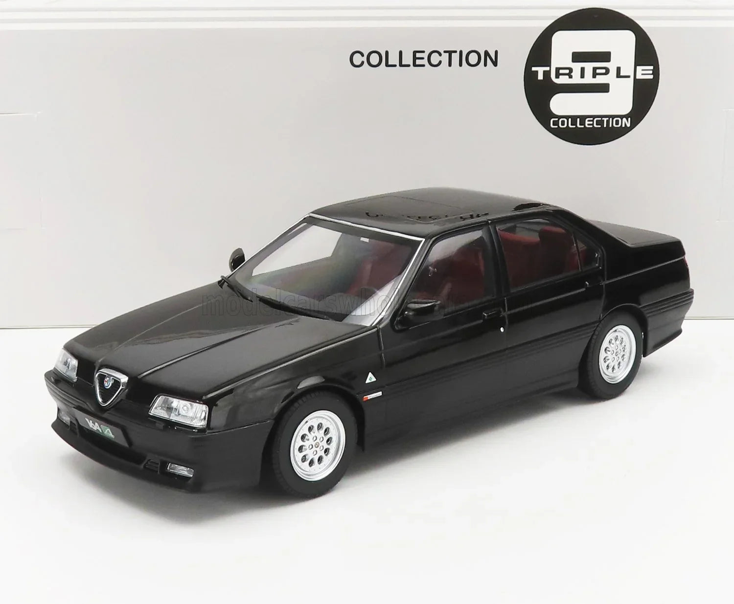 ALFA ROMEO - 164 Q4 1994 - BLACK INTERIOR - WHITE - Scale Model