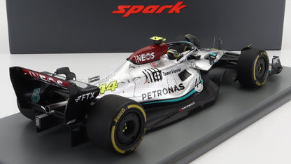 MERCEDES GP | F1 W13E TEAM MERCEDES-AMG PETRONAS F1 N 44 BELGIUM GP 2022 LEWIS HAMILTON - CON VETRINA - WITH SHOWCASE