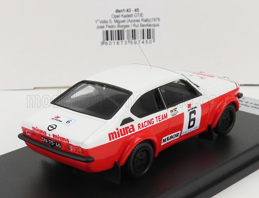 Opel Kadett GT/E No. 6 J.P. Borges R. Bevilacqua Winner Rally Azores Volta a S.Miguel 1979 Trofeu 1:43 scale model - image 2