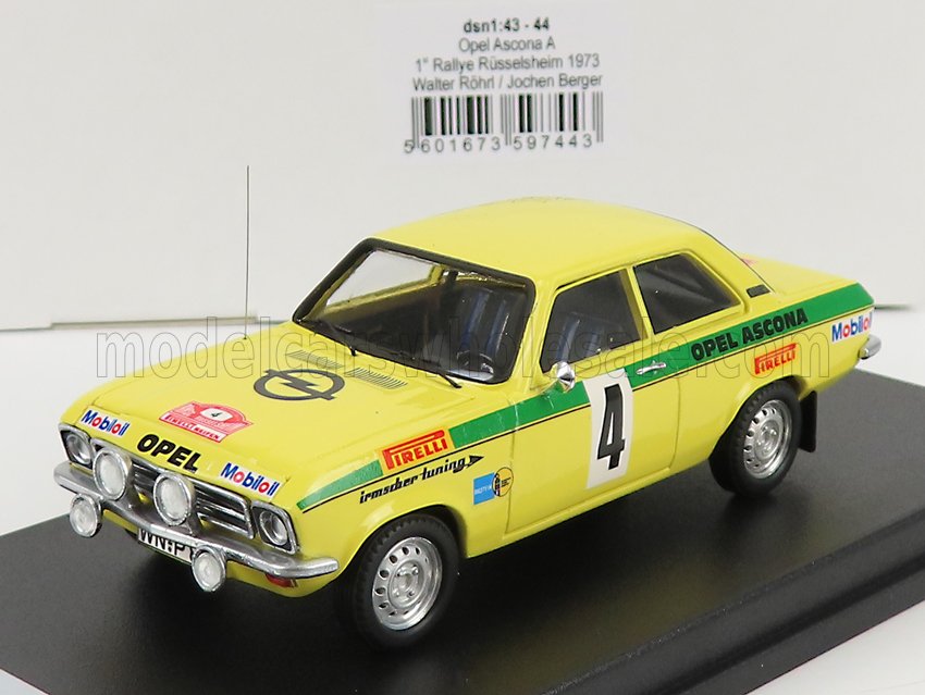 OPEL | ASCONA A (night version) N 4 WINNER RALLY RUSSELSHEIM 1973 W.ROHRL - J.BERGER