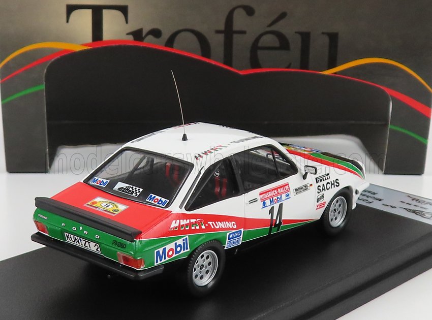 Ford Escort MkII RS 2000 No. 14 M. Werner M. Feltz Rally Hunsrück 1984 Trofeu 1:43 scale model - image 2