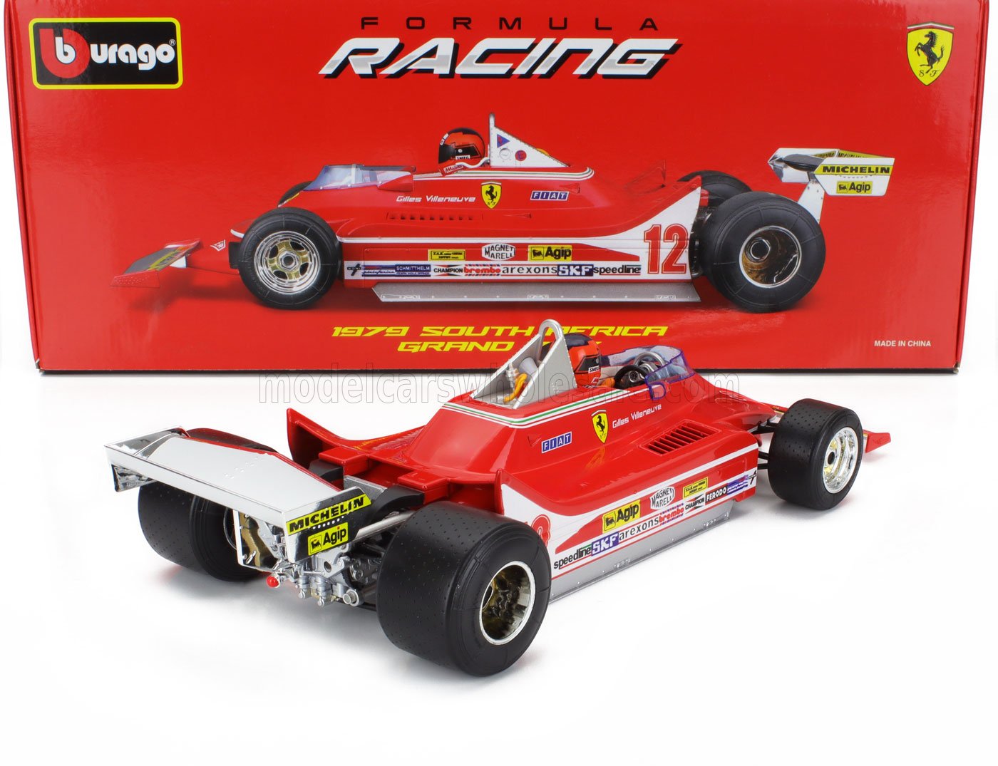 FERRARI | F1  312T4 N 12 WINNER SOUTH AFRICA GP KYALAMI (WITH PILOT) 1979 GILLES VILLENEUVE