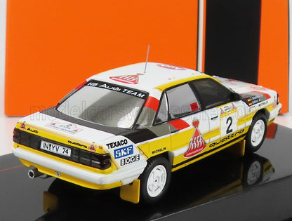 AUDI - 200 QUATTRO TEAM AUDI SPORT N 2 RALLY ACROPOLIS 1987 W.ROHRL - C.GEISTDORFER - WHITE YELLOW GREY - Vroomi