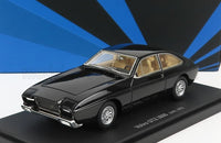 Modellino in scala Volvo GTZ-3000 nero esposto sulla base da collezione Vroomi con dettagli blu.