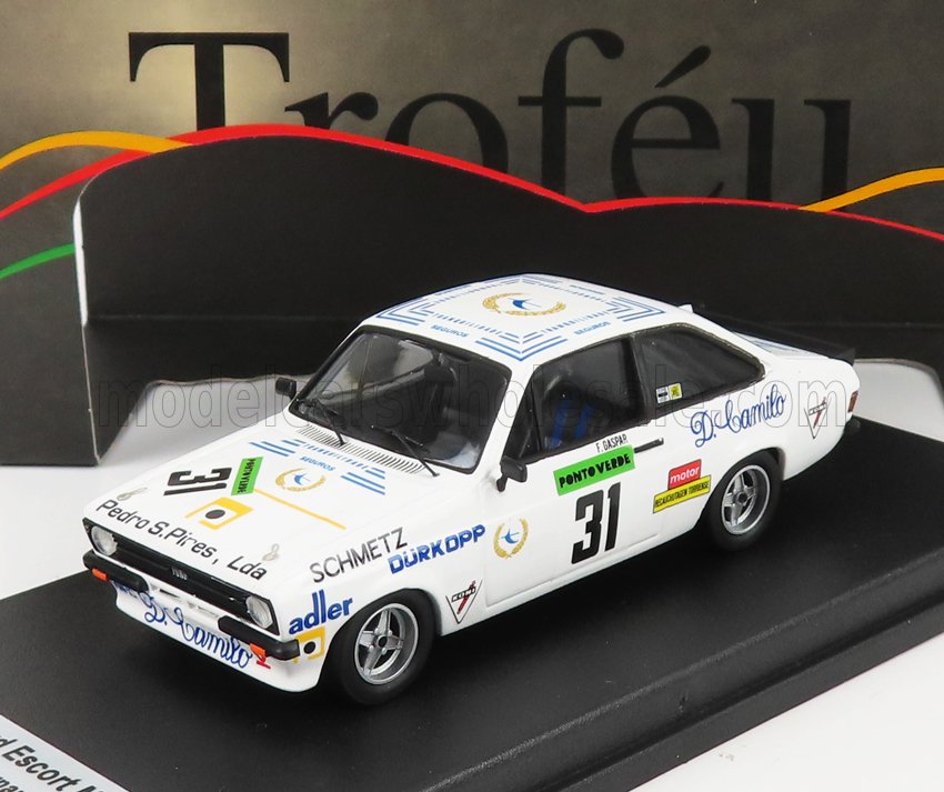 Ford Escort MkII RS 2000 No. 31 F. Gaspar 2nd Rally Vila do Conde 1981 Trofeu 1:43 scale model