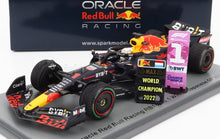 RED BULL | F1  RB18 TEAM ORACLE RED BULL RACING N 1 WINNER JAPAN GP WITH PIT BOARD WORLD CHAMPION 2022 MAX VERSTAPPEN | MATT BLUE YELLOW