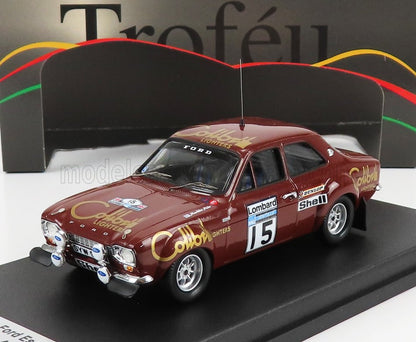 Ford Escort Mk1 rally car model with Colbawn Lighters livery, number 15, available on Vroomi