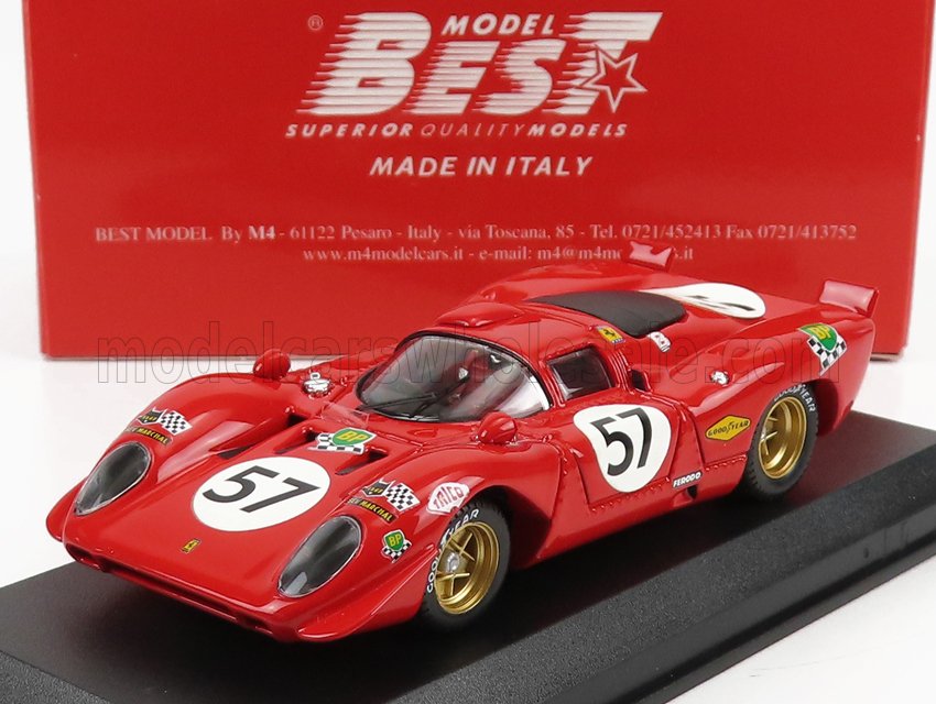 FERRARI | 312P 3.0L V12 COUPE TEAM N.A.R.T N 57 24h LE MANS 1970 C.PARSONS ‚Äì T.ADAMOWICZ