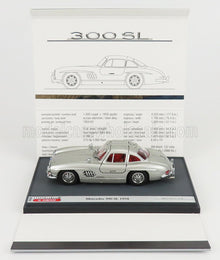 MERCEDES BENZ - 300SL COUPE GULLWING (W198) 1954 - SILVER Scale model car on Vroomi