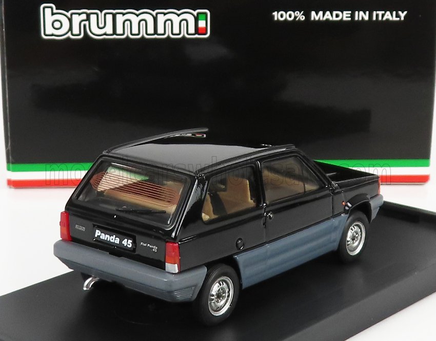 Fiat Panda 45 1980 Nero Luxor Brumm 1:43 scale model - image 2