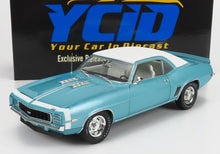 CHEVROLET - CAMARO RS350 COUPE 1969 - LIGHT BLUE MET WHITE - Vroomi