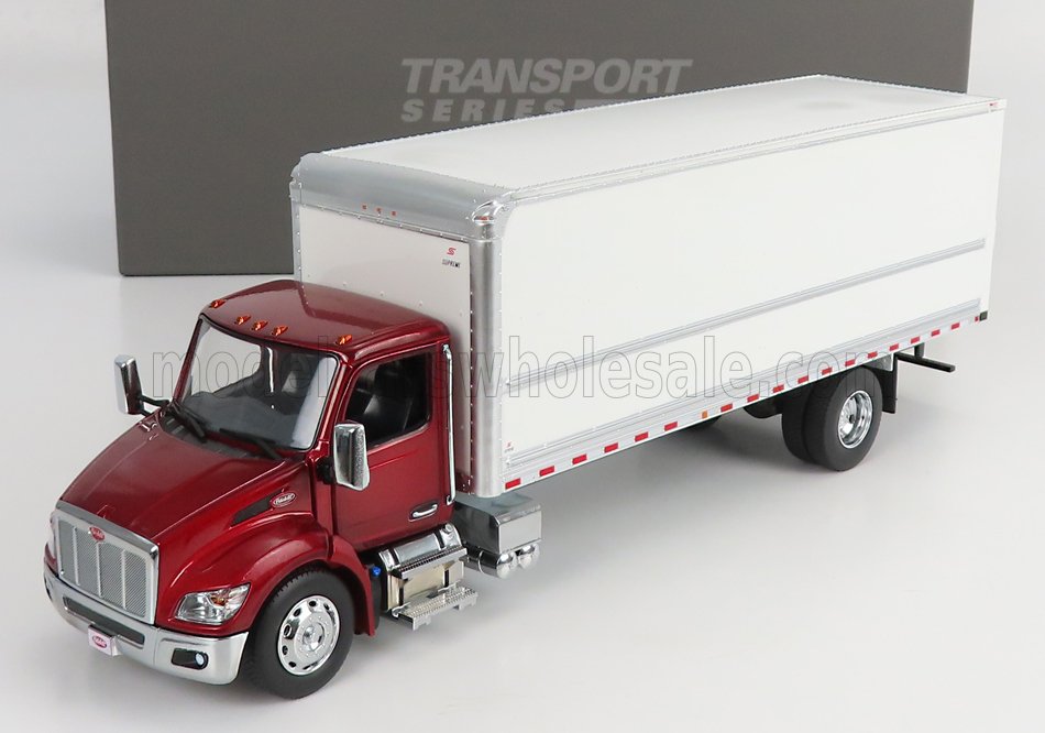 Peterbilt 536 Truck 2010 Red Metallic White DM Models 1:32 scale model