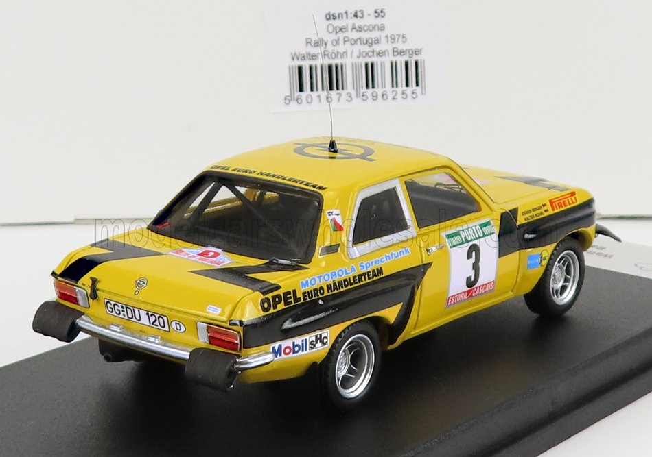 OPEL | ASCONA (night version) N 3 RALLY PORTUGAL 1975 W.ROHRL - J.BERGER