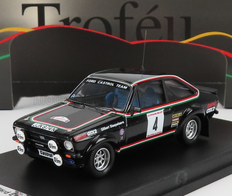 Ford Escort MkII No. 4 G. Staepelaere F. Franssen Rally Ypres 1977 Night Version Trofeu 1:43 scale model