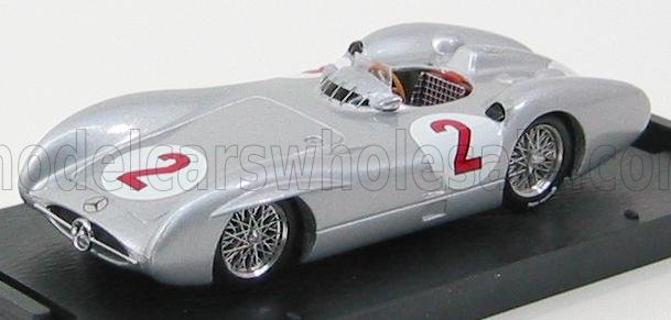MERCEDES BENZ - F1 W196C GP GB N 2 1954 KARL KLING - modellino in scala SILVER modellino Vroomi
