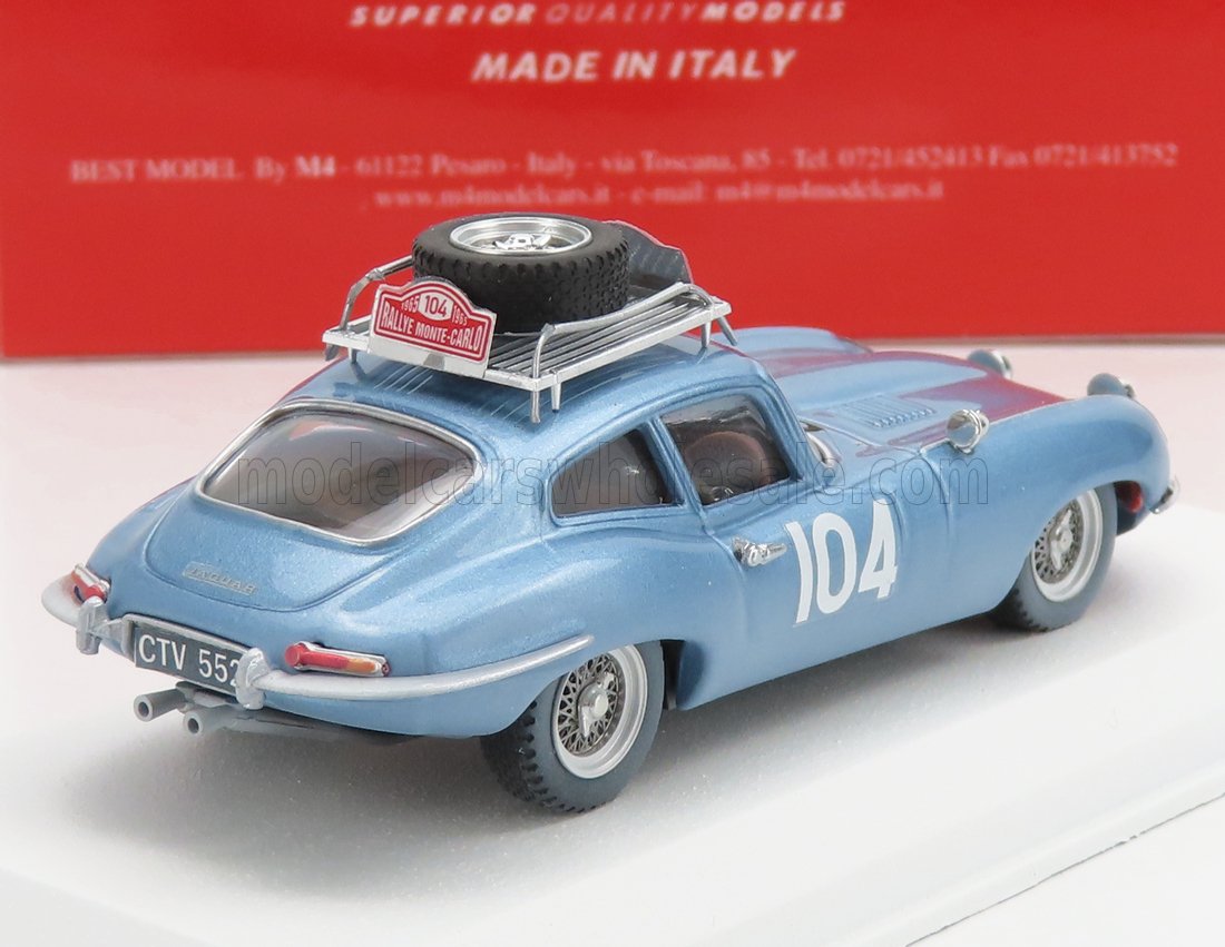 JAGUAR | E-TYPE COUPE (night version) N 104 RALLY MONTECARLO 1965 H.PINDER - C.POLLARD