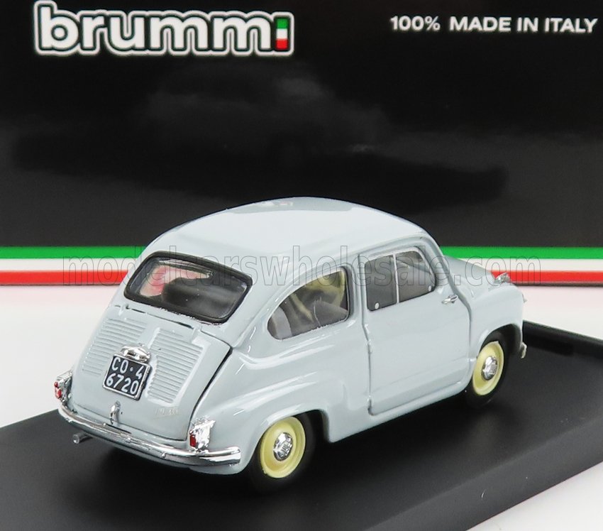 Fiat 600 Berlina 1-Series 1955 Grigio Perla Brumm 1:43 scale model - image 2