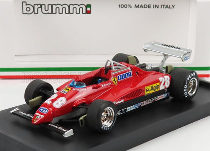 FERRARI - F1 126C2 N. 28 3° GP D'ITALIA 1982 MARIO ANDRETTI - modellino in scala rosso modellino Vroomi