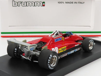 FERRARI - F1 126C2 N. 28 3° GP D'ITALIA 1982 MARIO ANDRETTI - modellino in scala rosso modellino Vroomi