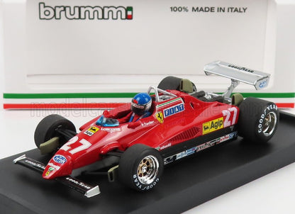 FERRARI - F1 126 C2 GP D'ITALIA 1982 N. 27 PATRICK TAMBAY - CON FIGURINA DEL PILOTA - ROSSO modellino in scala modellino Vroomi
