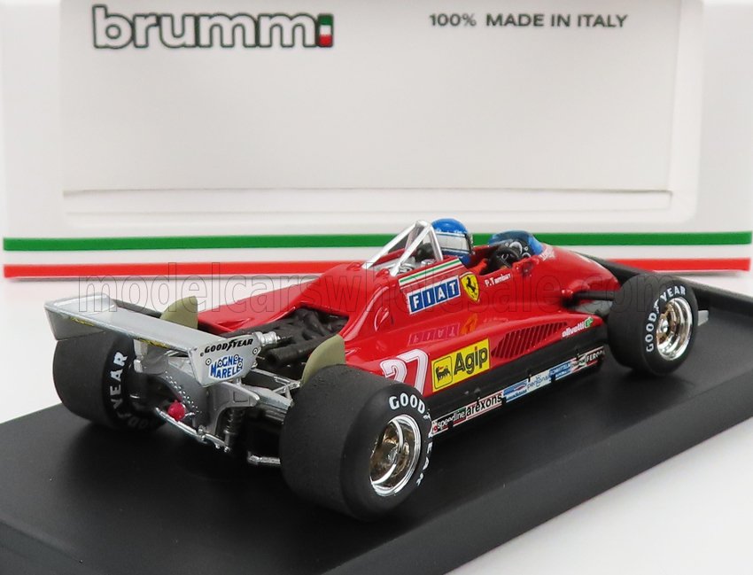 Ferrari F1 126 C2 No. 27 Patrick Tambay Italy GP 1982 with Driver Brumm 1:43 scale model - image 2
