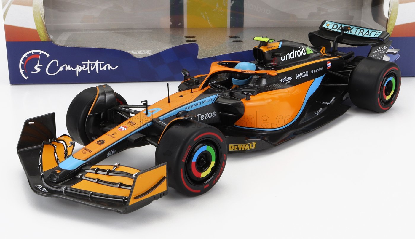 McLAREN - F1 MCL36 TEAM MCLAREN N 4 3rd EMILIA ROMAGNA ITALY GP 2022 LANDO NORRIS - ORANGE LIGHT BLUE - Vroomi