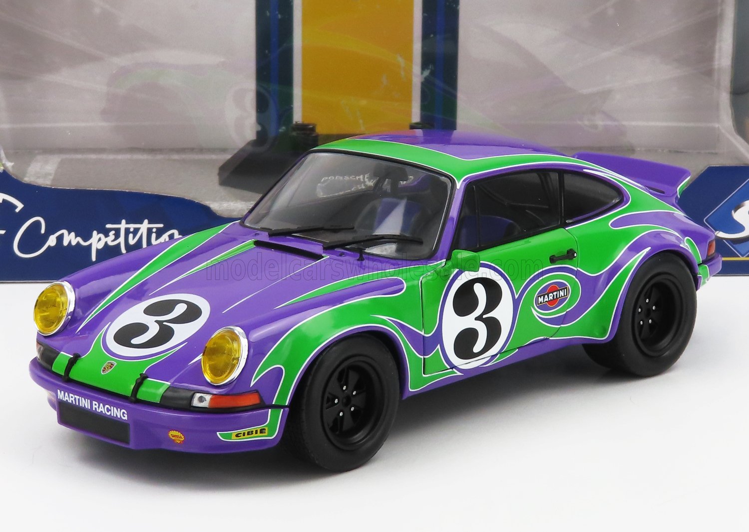 PORSCHE - 911 RSR COUPÉ N 3 HAPPY TRIBUTE 1973 - VIOLET VERT - Vroomi