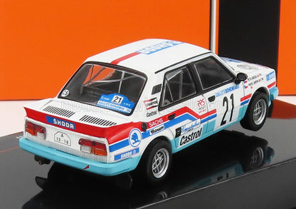 SKODA - 130LR N 21 RALLY BOHEMIA 1988 P.SIBERA - P.GROSS - WHITE LIGHT BLUE RED - Vroomi