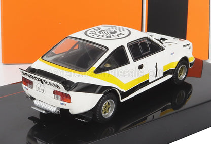 SKODA - 160RS MTX (versión nocturna) N.º 1 RALLY SUMAVA 1984 V. BLAHNA - P. SCOVANEK - BLANCO, NEGRO, AMARILLO. Maqueta de coche en Vroomi