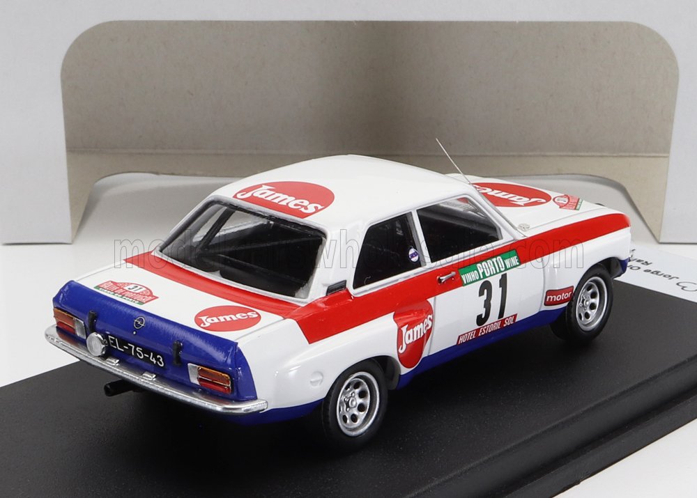 Opel Ascona No. 31 J. Ortigao M. Sottomayor Rally Portugal 1978 Night Version Trofeu 1:43 scale model - image 2