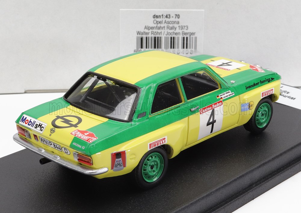 OPEL | ASCONA (night version) N 4 RALLY ALPENFAHRT 1973 W.ROHRL - J.BERGER