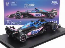 ALPINE | F1  A523 TEAM BWT ALPINE F1 N 31 SEASON 2023 ESTEBAN OCON - CON PILOTA E VETRINA - WITH PILOT AND SHOWCASE