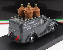 FIAT - 500B FURGONE VAN VEICOLO COMMERCIALE PUBBLICITARIO PRODUZIONE VINI TIPICI G.ROSSI E FIGLI 1941 - GREY Scale model car on Vroomi
