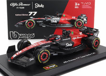 ALFA ROMEO | F1  C43 TEAM STAKE N 77 SEASON 2023 VALTTERI BOTTAS - CON PILOTA E VETRINA - WITH PILOT AND SHOWCASE - EXCLUSIVE CARMODEL