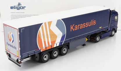 VOLVO - FH4 500 TRUCK TELONATO KARASSULIS TRANSPORTS 2020 - BLUE