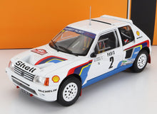 PEUGEOT - 205 T16 N° 2, VAINQUEUR DU RALLYE DE MONTECARLO 1985 : ARI VATANEN - TERRY HARRYMAN - BLANC, BLEU, ROUGE