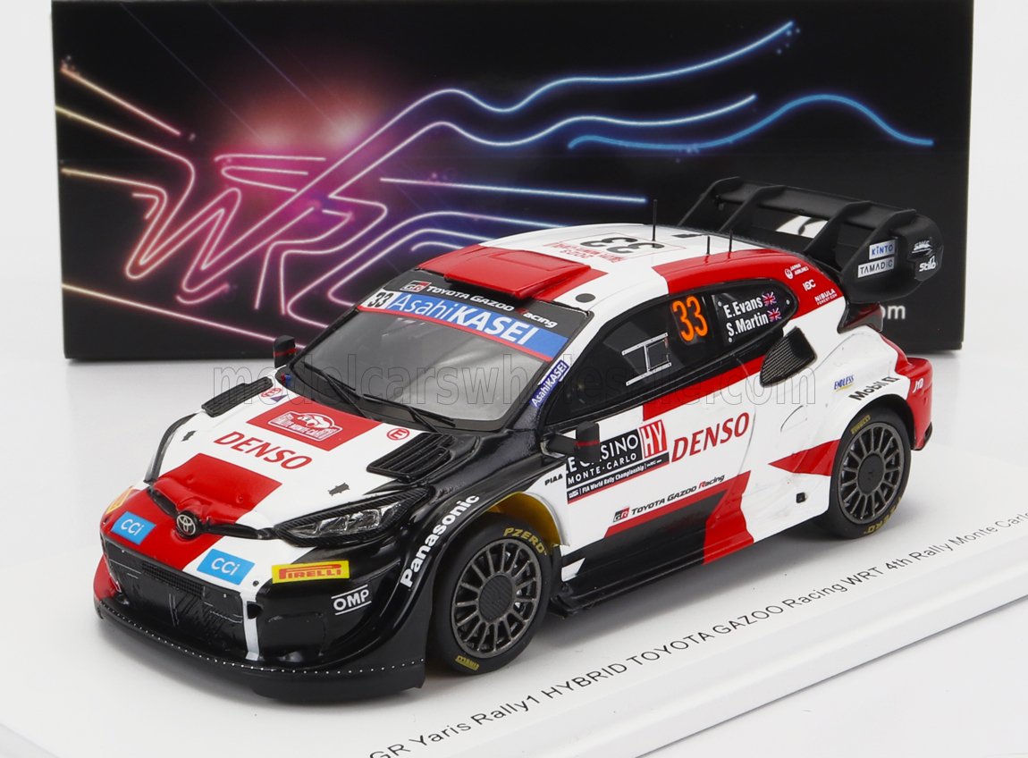 TOYOTA | YARIS GR HYBRID RALLY1 TEAM TOYOTA GAZOO RACING WRT N 33 4th RALLY MONTECARLO 2023 E.EVANS - S.MARTIN