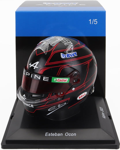 BELL - F1  CASQUE CASCO RENAULT A523 ÉQUIPE BWT ALPINE 31 SAISON 2023 ESTEBAN OCON - NOIR ROUGE