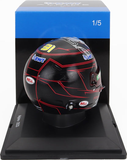 BELL - F1  CASQUE CASCO RENAULT A523 ÉQUIPE BWT ALPINE 31 SAISON 2023 ESTEBAN OCON - NOIR ROUGE
