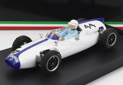 COOPER - F1 T56 N 44 GP DEL BELGIO 1961 M.GREGORY - CON FIGURINA DEL PILOTA - BIANCO E BLU