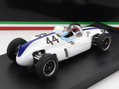 COOPER - F1 T56 N 44 GP DEL BELGIO 1961 M.GREGORY - CON FIGURINA DEL PILOTA - BIANCO E BLU