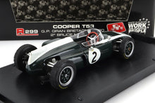 COOPER - F1 T53 N 2 GP DI INGHILTERRA 1960 B.MCLAREN - VERDE BIANCO modellino in scala modellino Vroomi