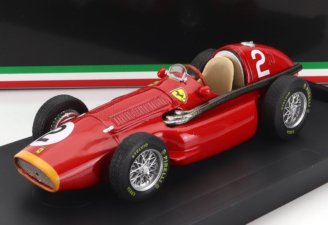 FERRARI - F1 553 SQUALO N. 2 GP DI FRANCIA 1955 J.F. GONZALEZ - modellino IN SCALA ROSSO modellino Vroomi