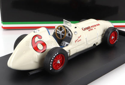 FERRARI - F1 375 N 6 INDIANAPOLIS GP 1952 J.PARSONS - WHITE Scale model car on Vroomi